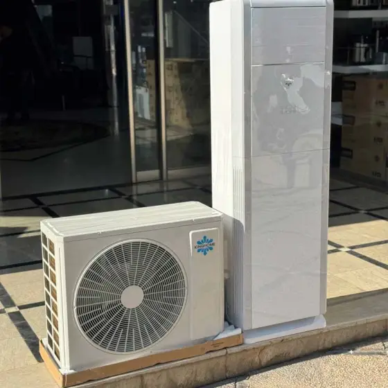 کولر گازی ایستاده 55000 سرمایشی گرمایشی T3 روتاری WIFI بدون اینورتر R410A کینگ هوم KH-GVH55ALXL