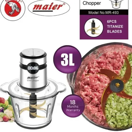 خردکن 3 لیتری 6 تیغه مایر MR-493
