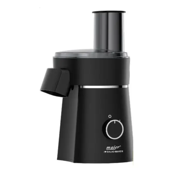 سالاد ساز و رنده برقی 800 وات 6 تیغه استیل مایر MR-1488 رنگ سفید و مشکی