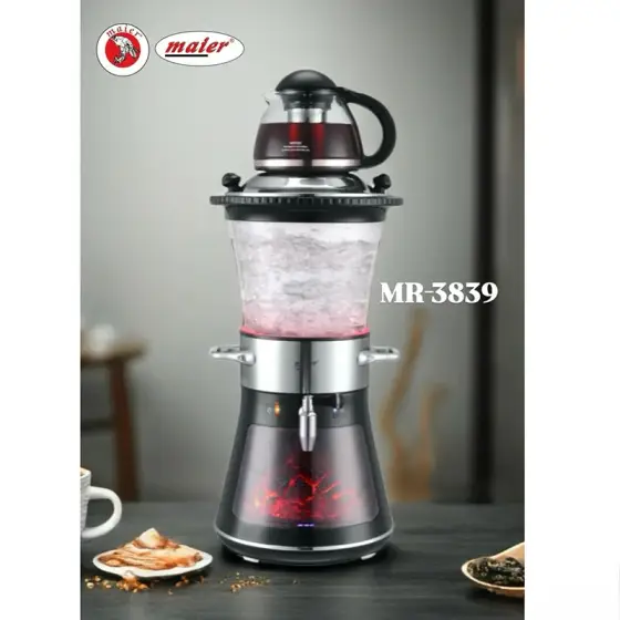 سماور برقی 3.5 لیتر 2200 وات طرح زغالی مایر MR-3839