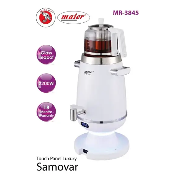 سماور برقی 4 لیتر 2200 وات مایر MR-3845
