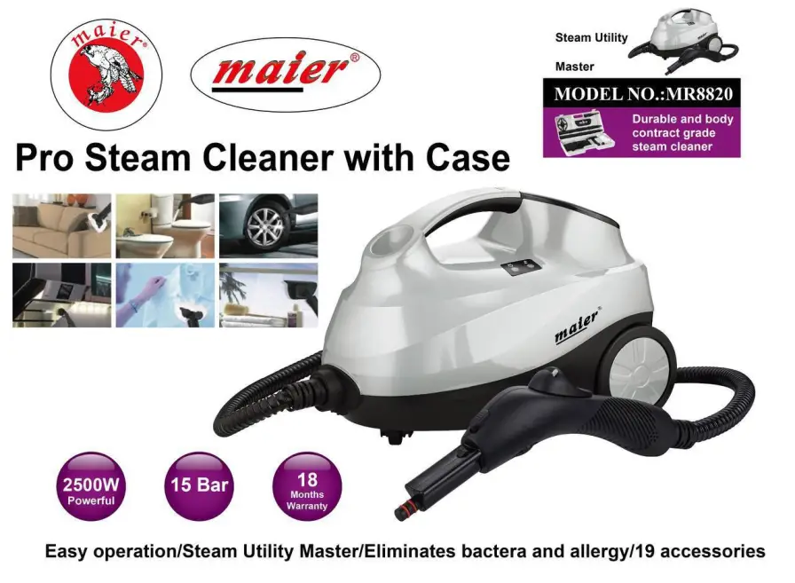 بخارشوی 2500 وات 15 بار مایر MR-8820