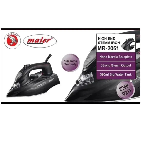 اتو بخار 2200 وات 390 میلی لیتر مایر MR-2051