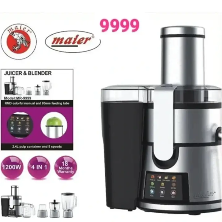 آبمیوه گیری 4 کاره 1200 وات مایر MR-9999