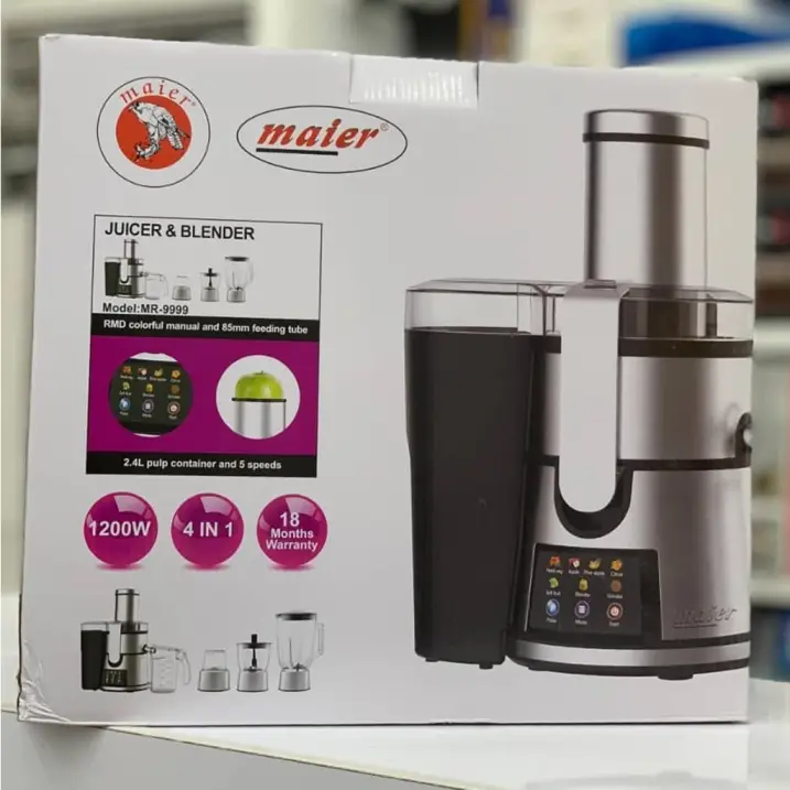 آبمیوه گیری 4 کاره 1200 وات مایر MR-9999