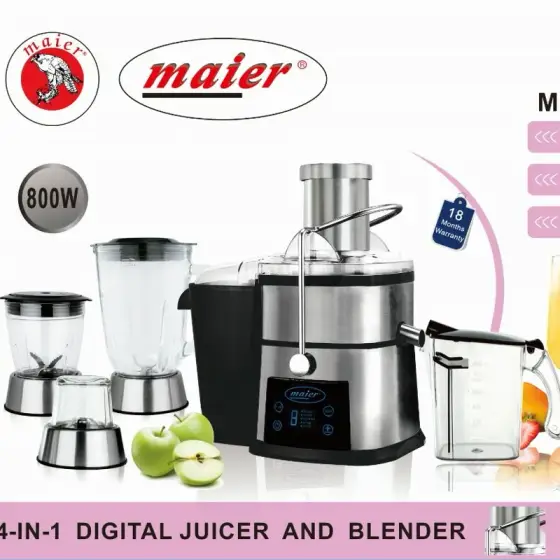 آبمیوه گیری 4 کاره 800 وات مایر MR-6007