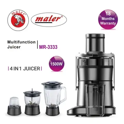 آبمیوه گیری 4 کاره 1500 وات مایر MR-3333