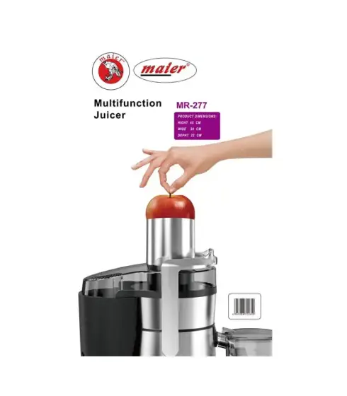 آبمیوه گیری تک کاره 1500 وات مایر MR-277