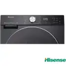 ماشین لباسشویی 128 کیلویی درب از جلو هایسنس WD5S1245B رنگ سفید و مشکی ساخت 2025