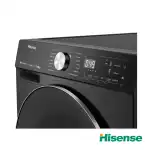 ماشین لباسشویی 10.5 کیلویی درب از جلو هایسنس WF5S1045B رنگ سفید و مشکی ساخت 2025