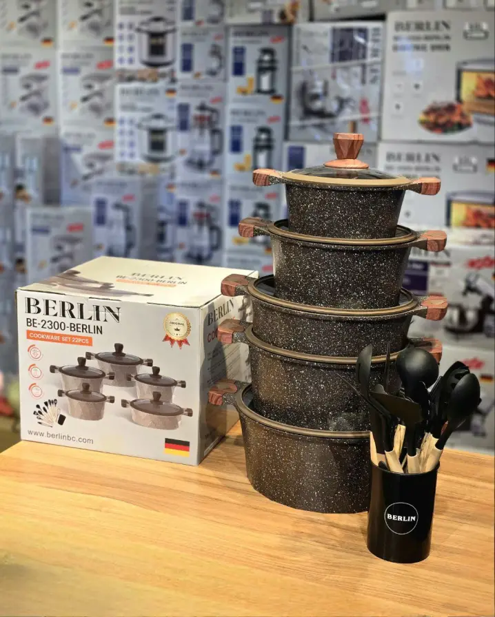 سرویس قابلمه 22 پارچه گرانیتی برلین آلمان مدل BE-2300 BERLIN