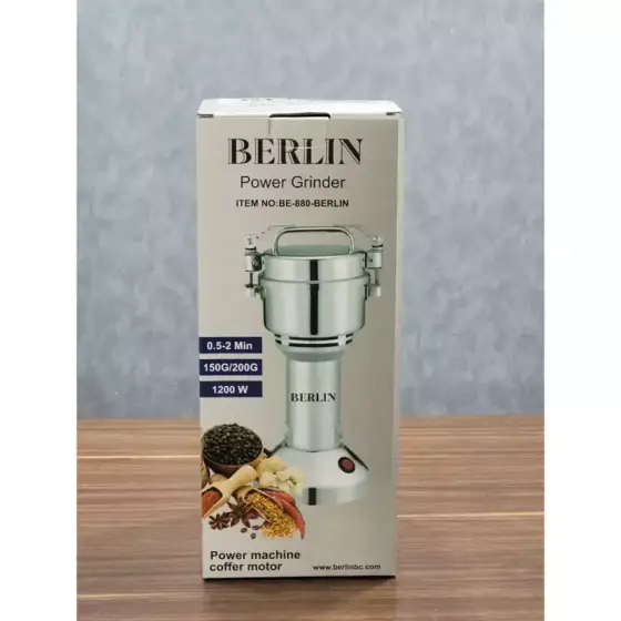 آسیاب نیمه صنعتی برلین 150/200 گرمی مدل BE-880