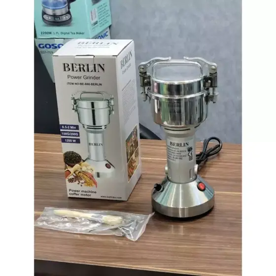 آسیاب نیمه صنعتی برلین 150/200 گرمی مدل BE-880