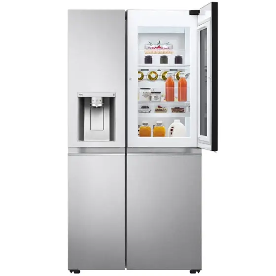 یخچال فریزر ساید بای ساید دو درب 24 فوت ال جی مدل GR-X267CSHS رنگ نقره‌ای