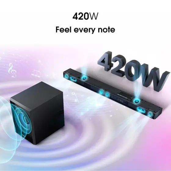 ساندبار هایسنس بی‌سیم 420 وات مدل U3120G