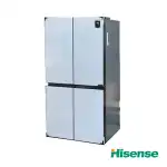 یخچال ساید بای ساید هایسنس 30 فوت سفید RQ7G560NAWA