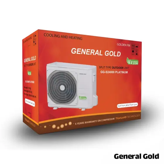 کولر گازی جنرال گلد 24000 پلاتینیوم، گاز R410a مدل GG-MS24000 Platinum