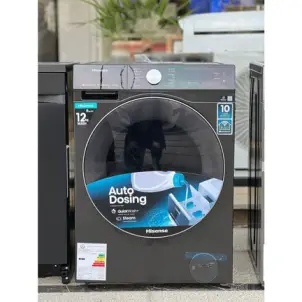 ماشین لباسشویی هایسنس 12 کیلوگرم مشکی درب از جلو WF3S1243BT