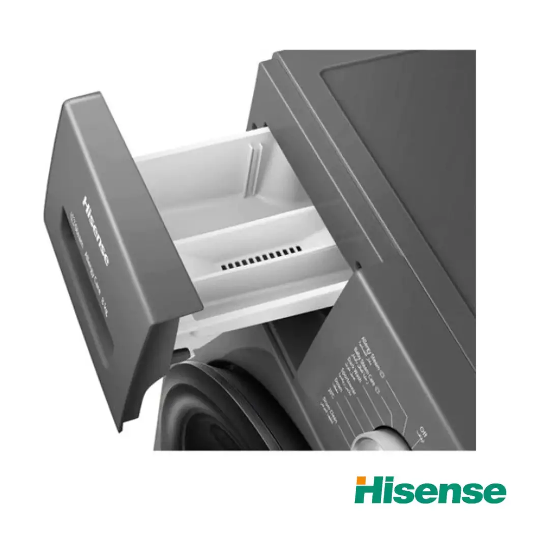 ماشین لباسشویی هایسنس 8 کیلوگرم خاکستری درب از جلو WFPV8012EMT
