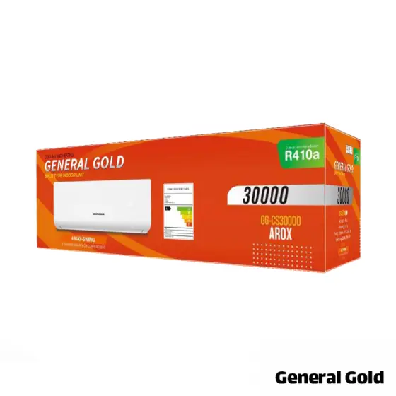 کولر گازی جنرال گلد 30000 بدون اینورتر R410A T1 آروکس GG-CS30000