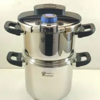 زود پز استیل دو قلو 4+6 لیتر فوما FU-2103