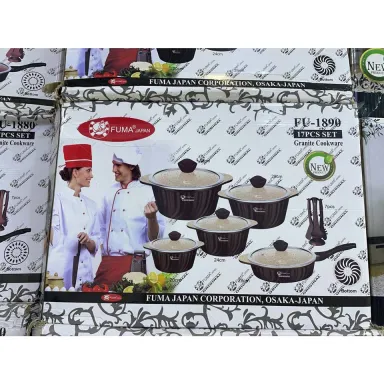 سرویس قابلمه 17 پارچه خاکستری فوما FU-1890