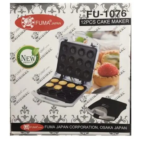 کیک پز و بیسکوئیت ساز فوما 1400 وات FU-1076 رنگ سفید و مشکی