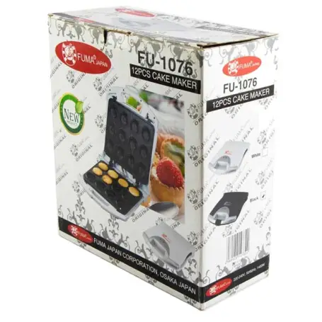 کیک پز و بیسکوئیت ساز فوما 1400 وات FU-1076 رنگ سفید و مشکی