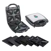ساندویچ ساز 1400 وات 3 کاره رومانتیک هوم HS710 رنگ سفید و مشکی