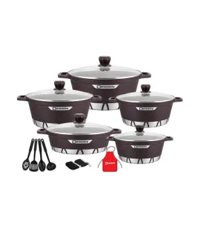 سرویس قابلمه 17پارچه سوپر گرانيت دسینی ایتالیا 9005