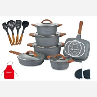 سرویس قابلمه 19 پارچه سوپر گرانيت دسینی ایتالیا مدل 2060