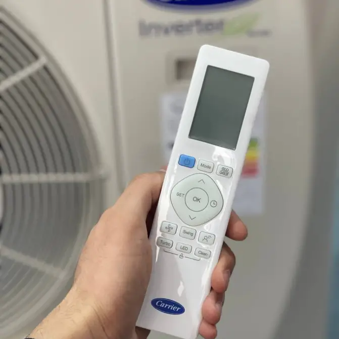 کولر گازی کریر 24000 سرمایشی گرمایشی R410A اینورتر QHG روتاری T3 مدل 42QHG024VS – 38QHG024VS ساخت 2022