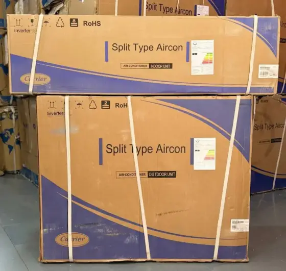 کولر گازی کریر 30000 سرمایشی گرمایشی R410A اینورتر QHG روتاری T3 مدل 42QHG030VS – 38QHG030VS ساخت 2022